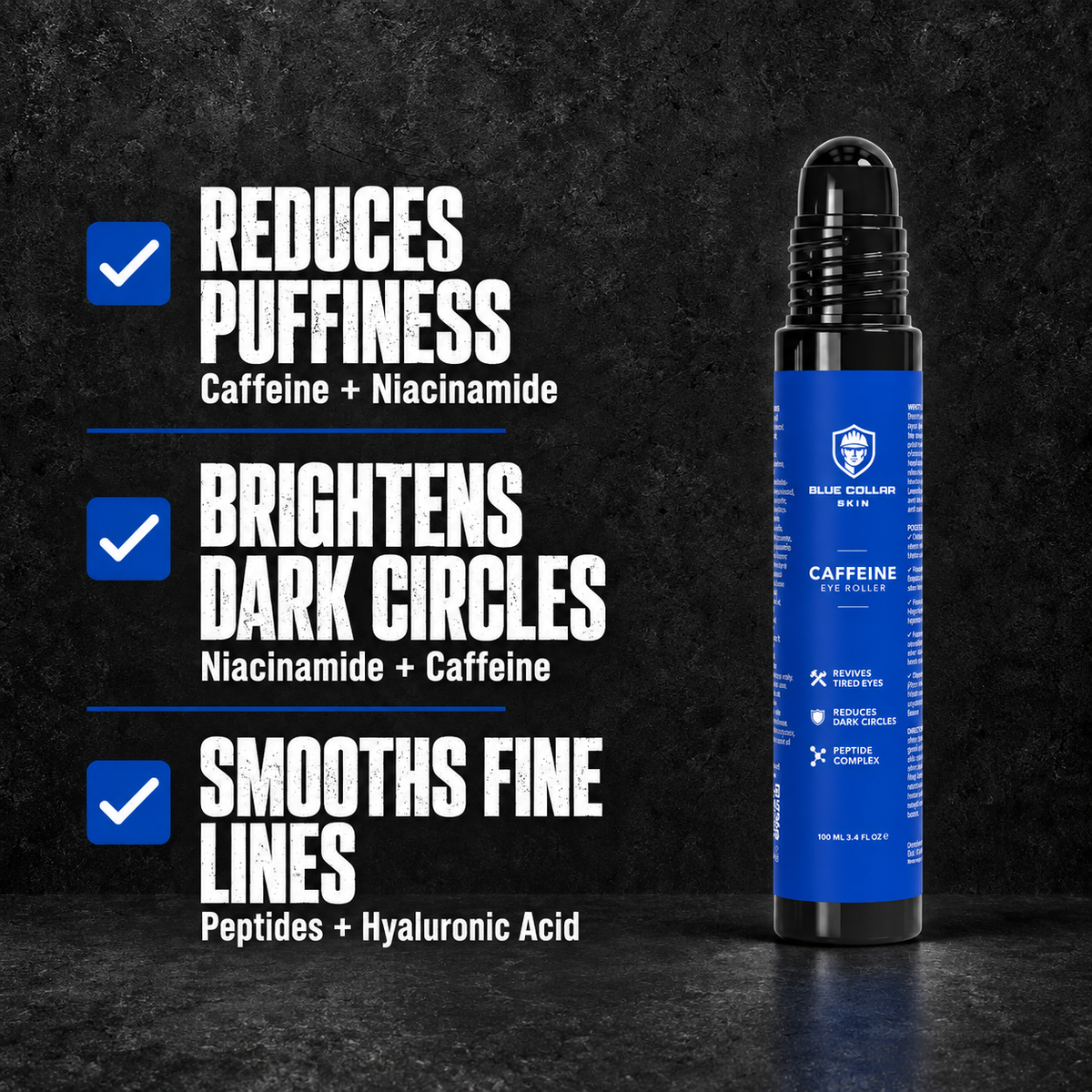 Caffeine Eye-Roller for Blue Collar