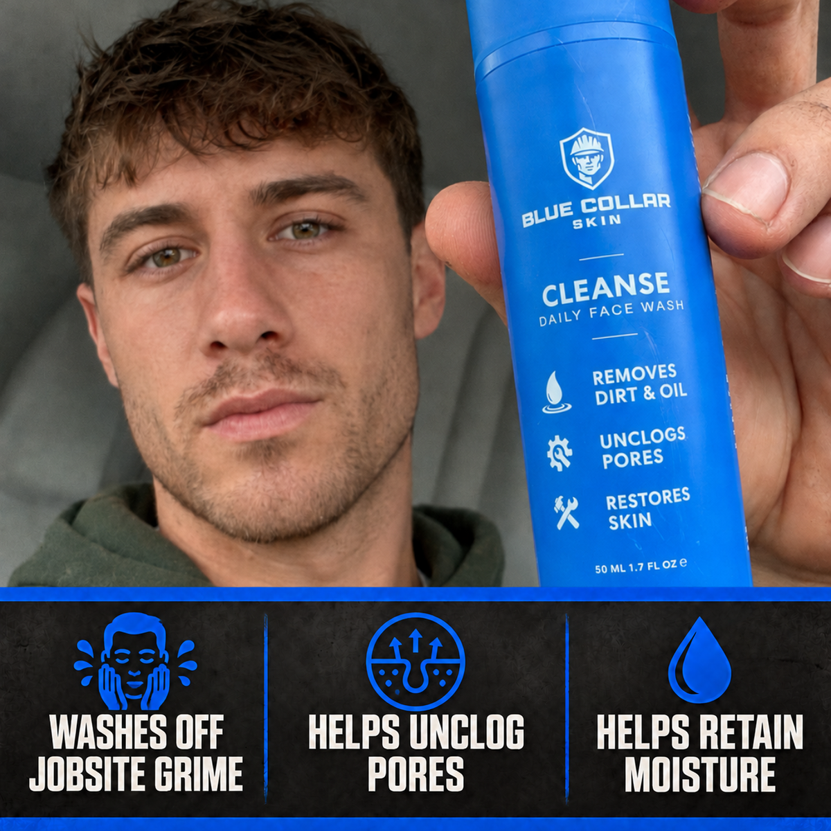 Cleanse Face-Wash for Blue Collar